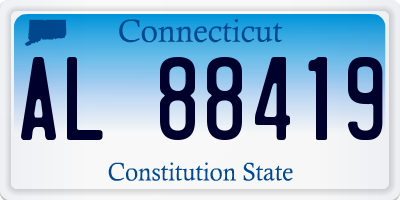 CT license plate AL88419