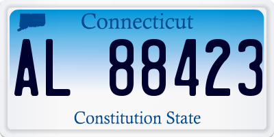 CT license plate AL88423