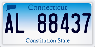 CT license plate AL88437