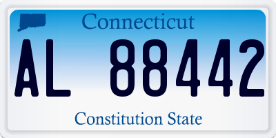 CT license plate AL88442
