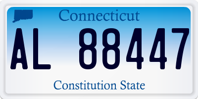 CT license plate AL88447