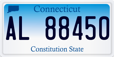 CT license plate AL88450