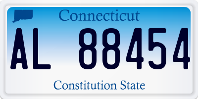 CT license plate AL88454