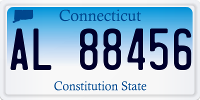 CT license plate AL88456