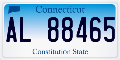 CT license plate AL88465