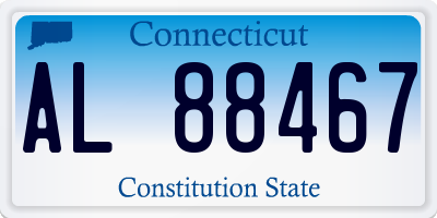 CT license plate AL88467