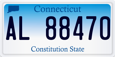 CT license plate AL88470