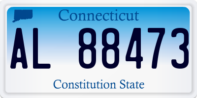 CT license plate AL88473