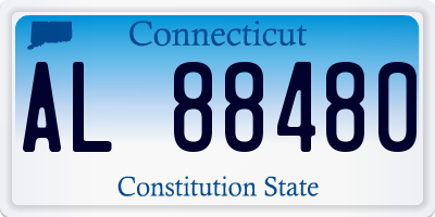 CT license plate AL88480