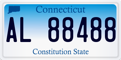 CT license plate AL88488