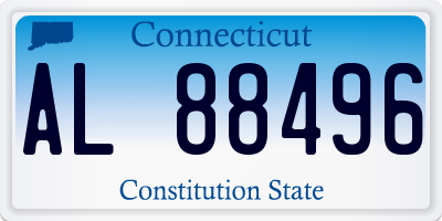 CT license plate AL88496