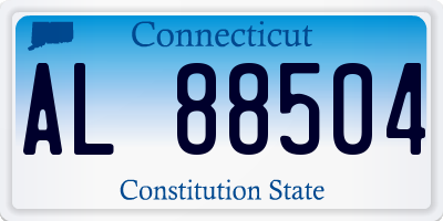 CT license plate AL88504