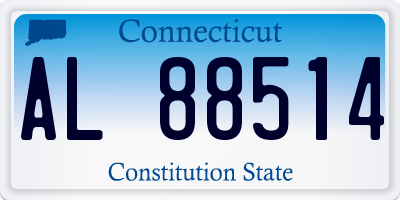 CT license plate AL88514