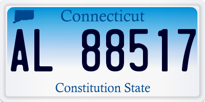 CT license plate AL88517