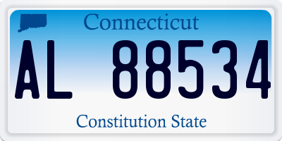 CT license plate AL88534
