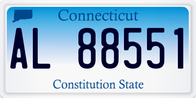 CT license plate AL88551