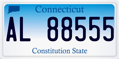 CT license plate AL88555