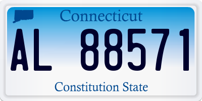 CT license plate AL88571