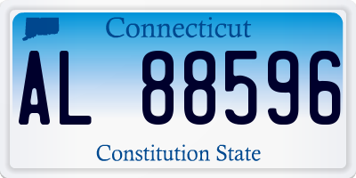 CT license plate AL88596