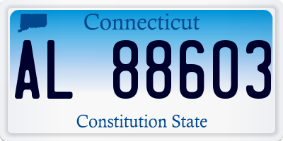 CT license plate AL88603