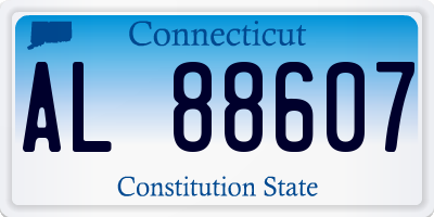 CT license plate AL88607