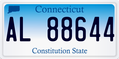 CT license plate AL88644