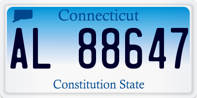 CT license plate AL88647