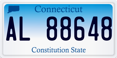 CT license plate AL88648