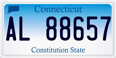 CT license plate AL88657