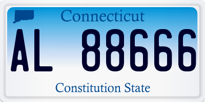 CT license plate AL88666
