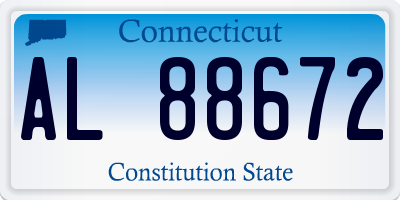 CT license plate AL88672