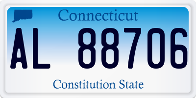 CT license plate AL88706
