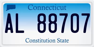 CT license plate AL88707