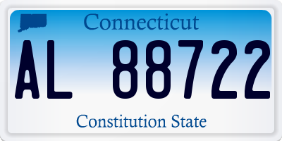 CT license plate AL88722