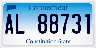 CT license plate AL88731