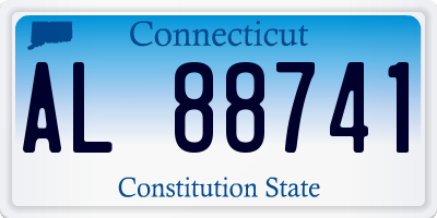 CT license plate AL88741