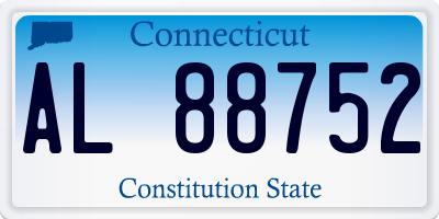 CT license plate AL88752