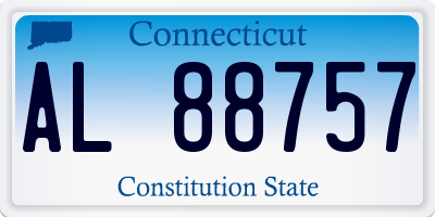 CT license plate AL88757