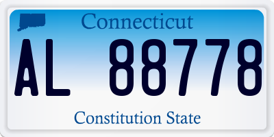 CT license plate AL88778