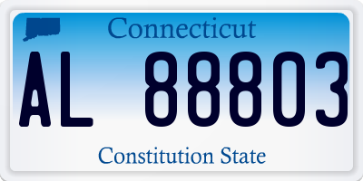 CT license plate AL88803