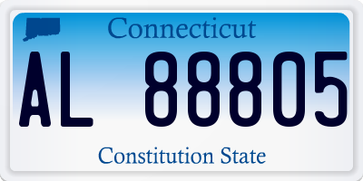 CT license plate AL88805