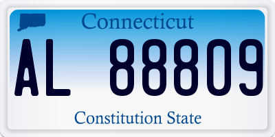 CT license plate AL88809