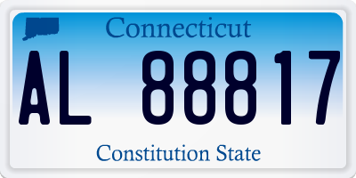 CT license plate AL88817