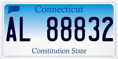 CT license plate AL88832