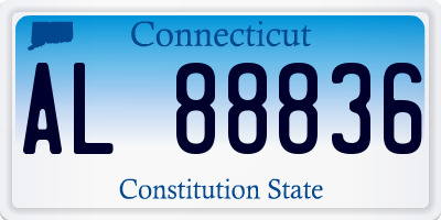 CT license plate AL88836
