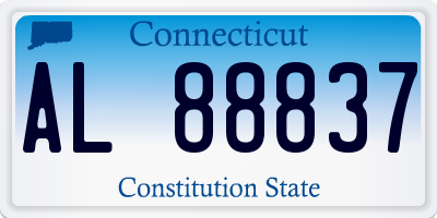 CT license plate AL88837