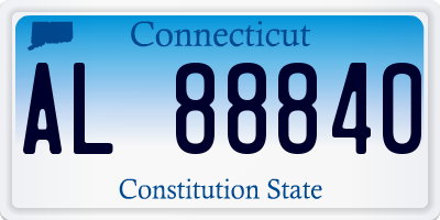 CT license plate AL88840