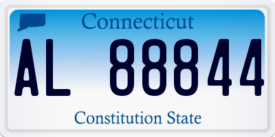 CT license plate AL88844