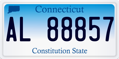 CT license plate AL88857