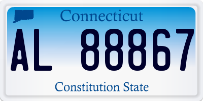 CT license plate AL88867